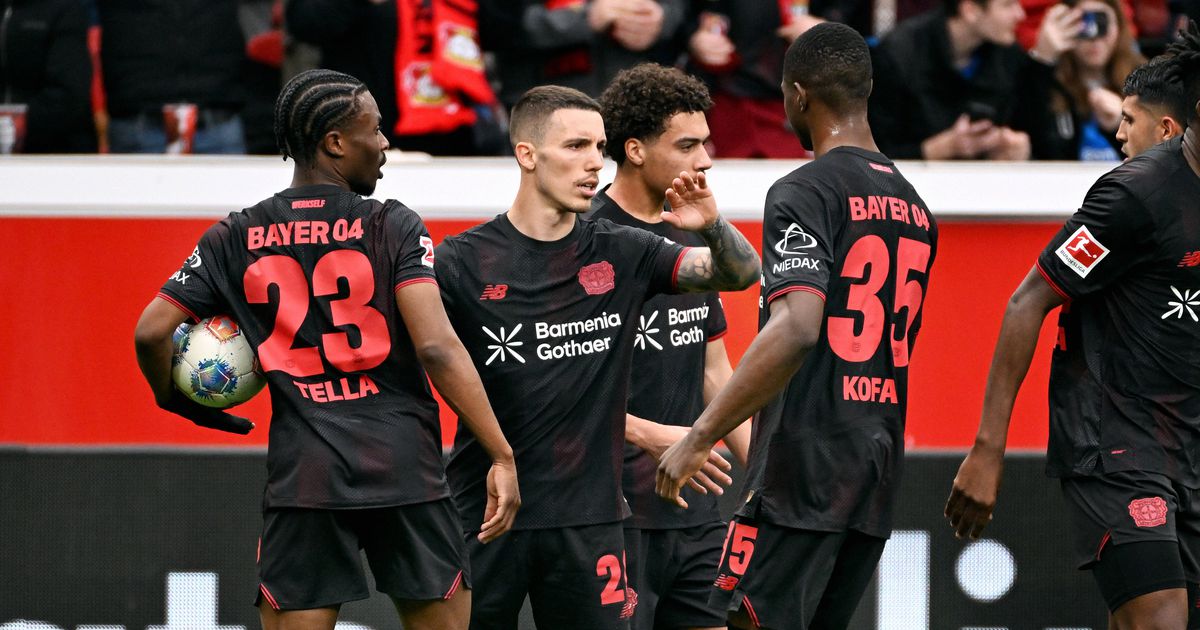 Leverkusen 'explode' e vence Wolfsburgo por números que já não se usam