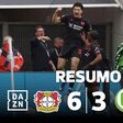 Jogo fantástico em Leverkusen! Nove golos e reviravolta com bis de Grimaldo (resumo)