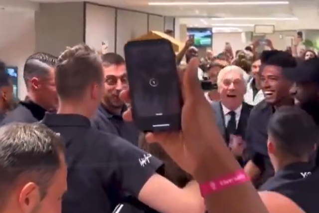 Ancelotti como nunca o viu nos festejos do Real Madrid