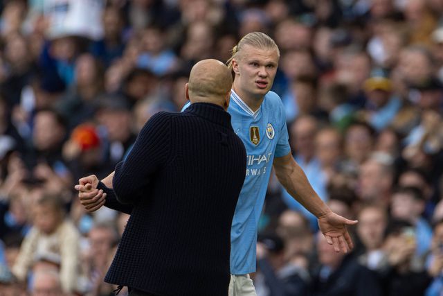 Guardiola explica frustração de Haaland após ser substituído