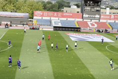 O aquecimento da equipa do Chaves
