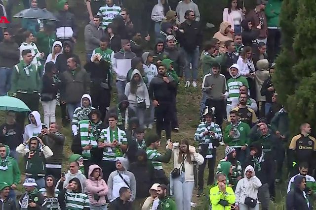 A chegada do Sporting a Alvalade