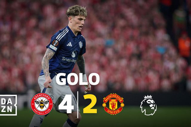 Garnacho planeia tudo, pede a bola, e manda bomba de fora da área