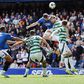 Empate no Old Firm e garrafas de vidro no relvado