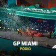 A festa de Oscar Piastri no pódio em Miami