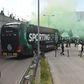 As imagens arrepiantes da chegada do autocarro do Sporting