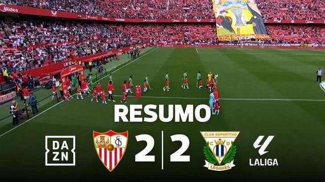 Sevilha em crise empatou com o aflito Leganés (resumo)