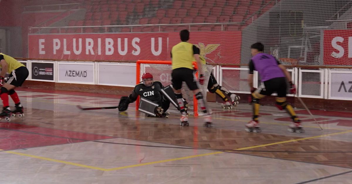 A toda a velocidade rumo à 'final eight' da Champions: último treino do Benfica em Lisboa