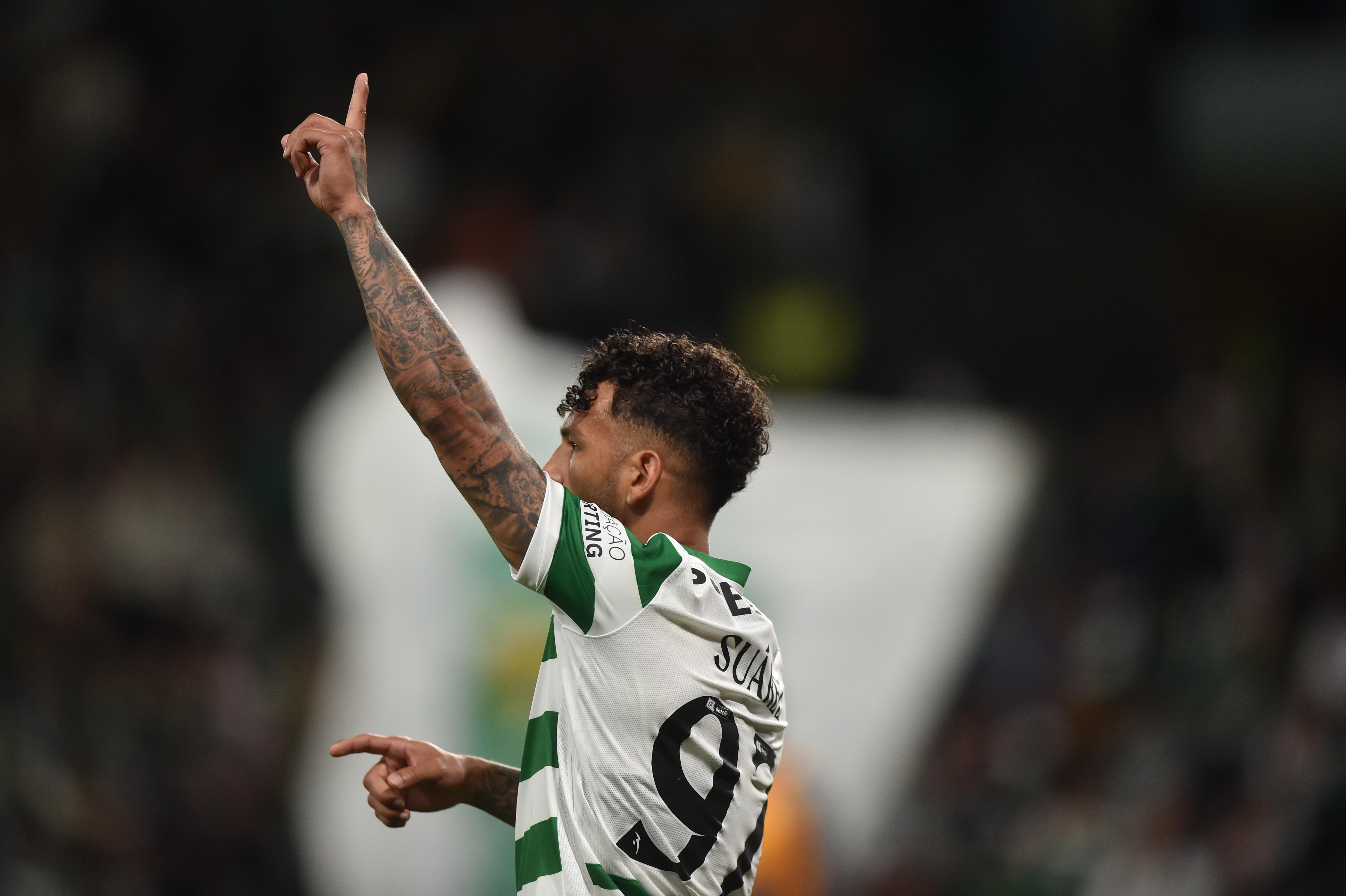 Luis Suárez festeja golo no Sporting-V. Guimarães - Foto: Miguel Nunes
