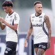 Robinho Jr. e Neymar - foto: Santos