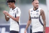 Robinho Jr. e Neymar - foto: Santos