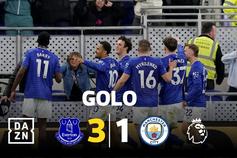 Defesa do City aos papéis e Everton chega ao 3-1!