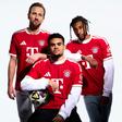 Kane, Luis Díaz e Olise mostram a nova pele dos bávaros para 2026/27 - Foto: Bayern/Adidas