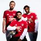 Kane, Luis Díaz e Olise mostram a nova pele dos bávaros para 2026/27 - Foto: Bayern/Adidas