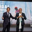 Pedro Proença, presidente da FPF, e António Nunes, presidente da a Liga dos Bombeiros Portugueses