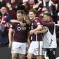 Jogadores do Hearts em festa