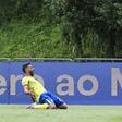 Tiago Esgaio celebra de forma efusiva o golo apontado diante do Arouca - Foto: PAULO NOVAIS/LUSA