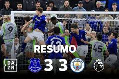 O melhor é ver: aconteceu de tudo neste Everton-Man. City (resumo)