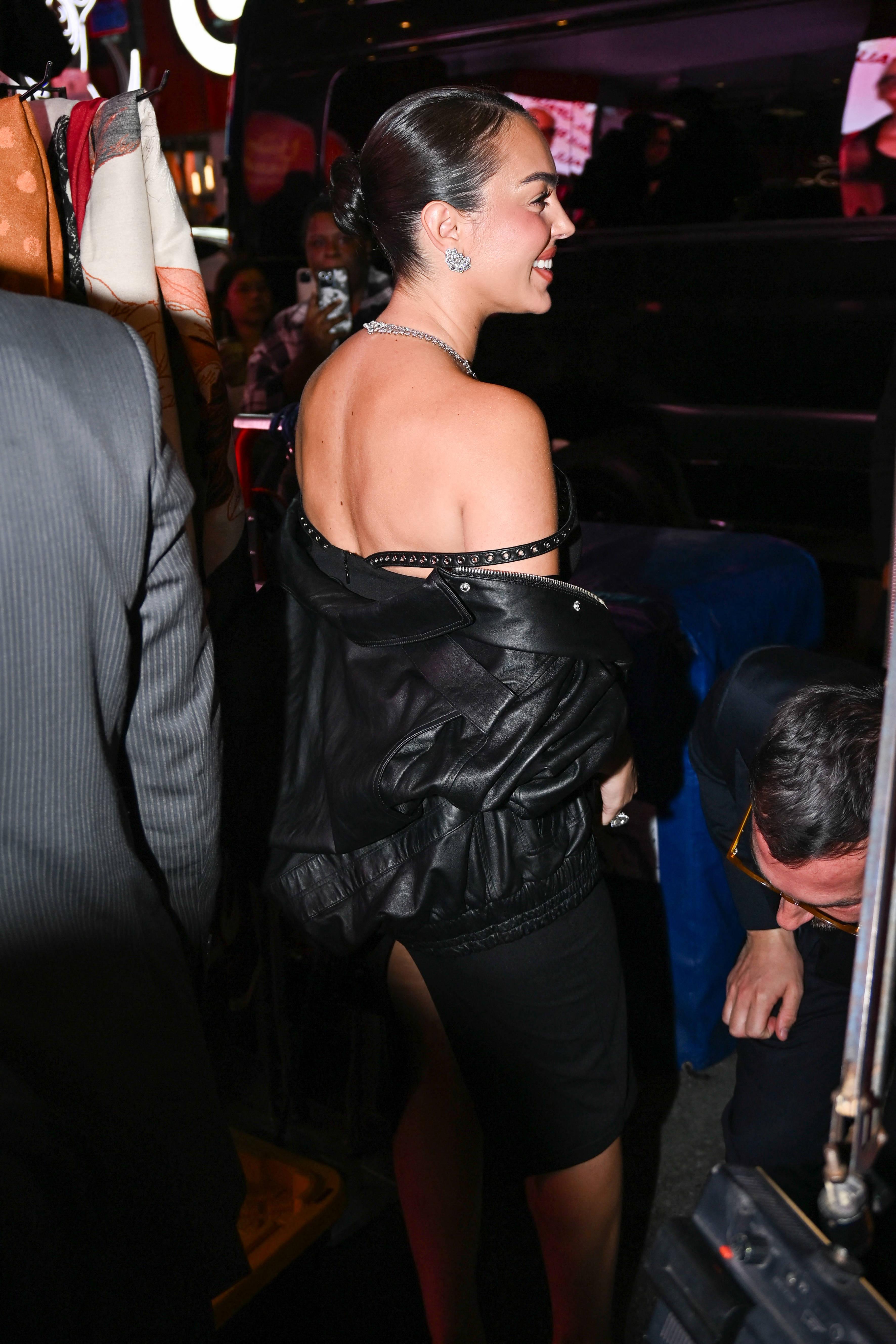 Georgina na festa da Vogue antes da Met Gala