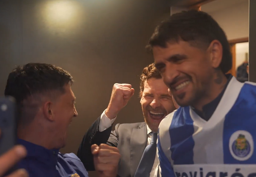 Castro, Lucho e Villas-Boas reencontram um velho amigo