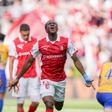 Mario Dorgeles tem andado de pé quente e quer ajudar o SC Braga a chegar à final da Liga Europa — Foto: Hugo Delgado/LUSA
