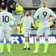Jogadores do City frustrados com os três golos sofridos