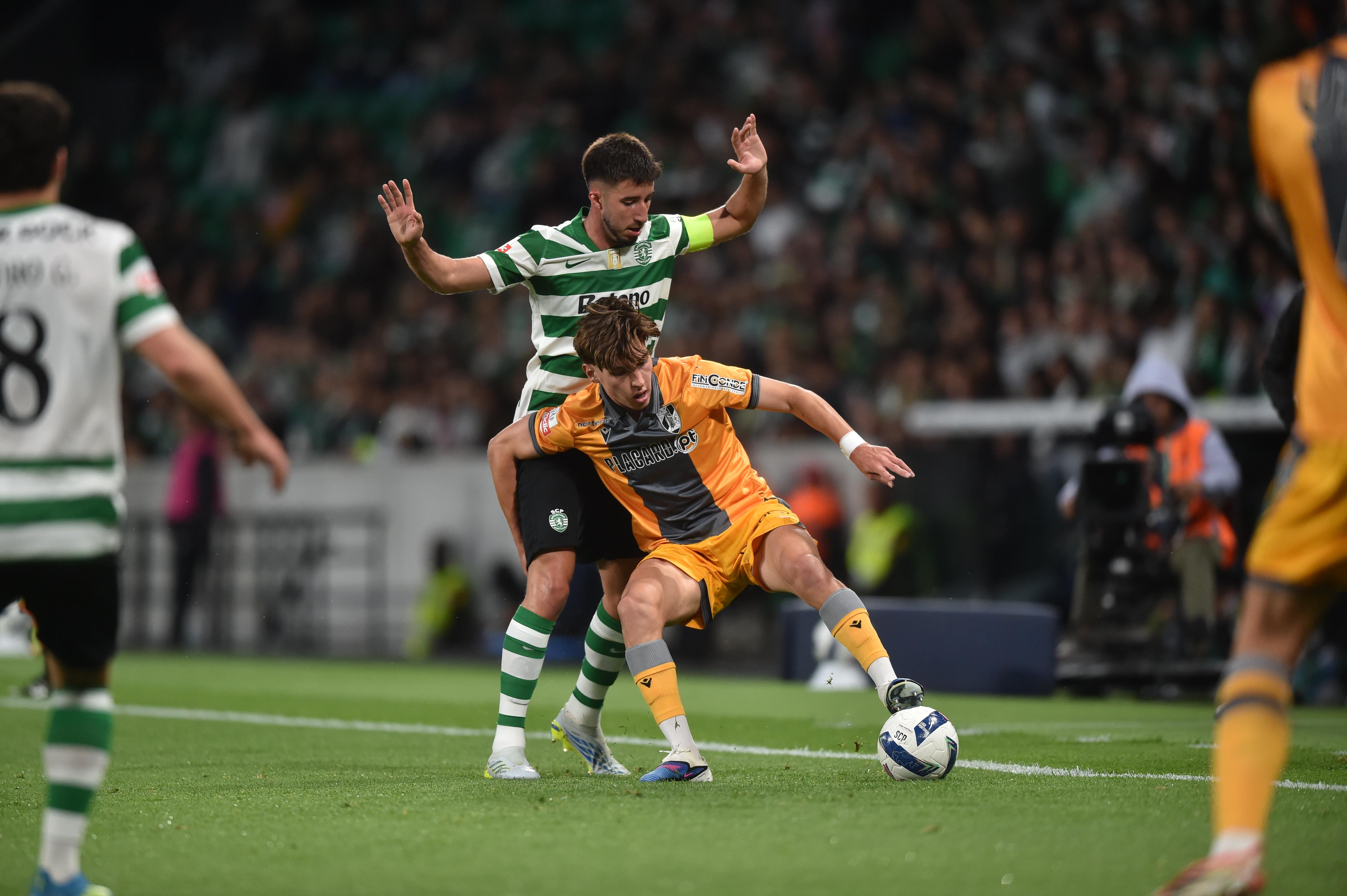 Gonçalo Inácio em ação no Sporting-V. Guimarães - Foto: Miguel Nunes