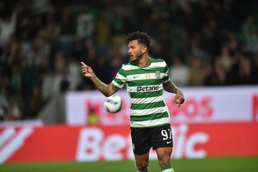 Luis Suárez festeja golo no Sporting-V. Guimarães - Foto: Miguel Nunes