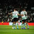 Jogadores do Sporting festejam golo ao V. Guimarães - Foto: Miguel Nunes