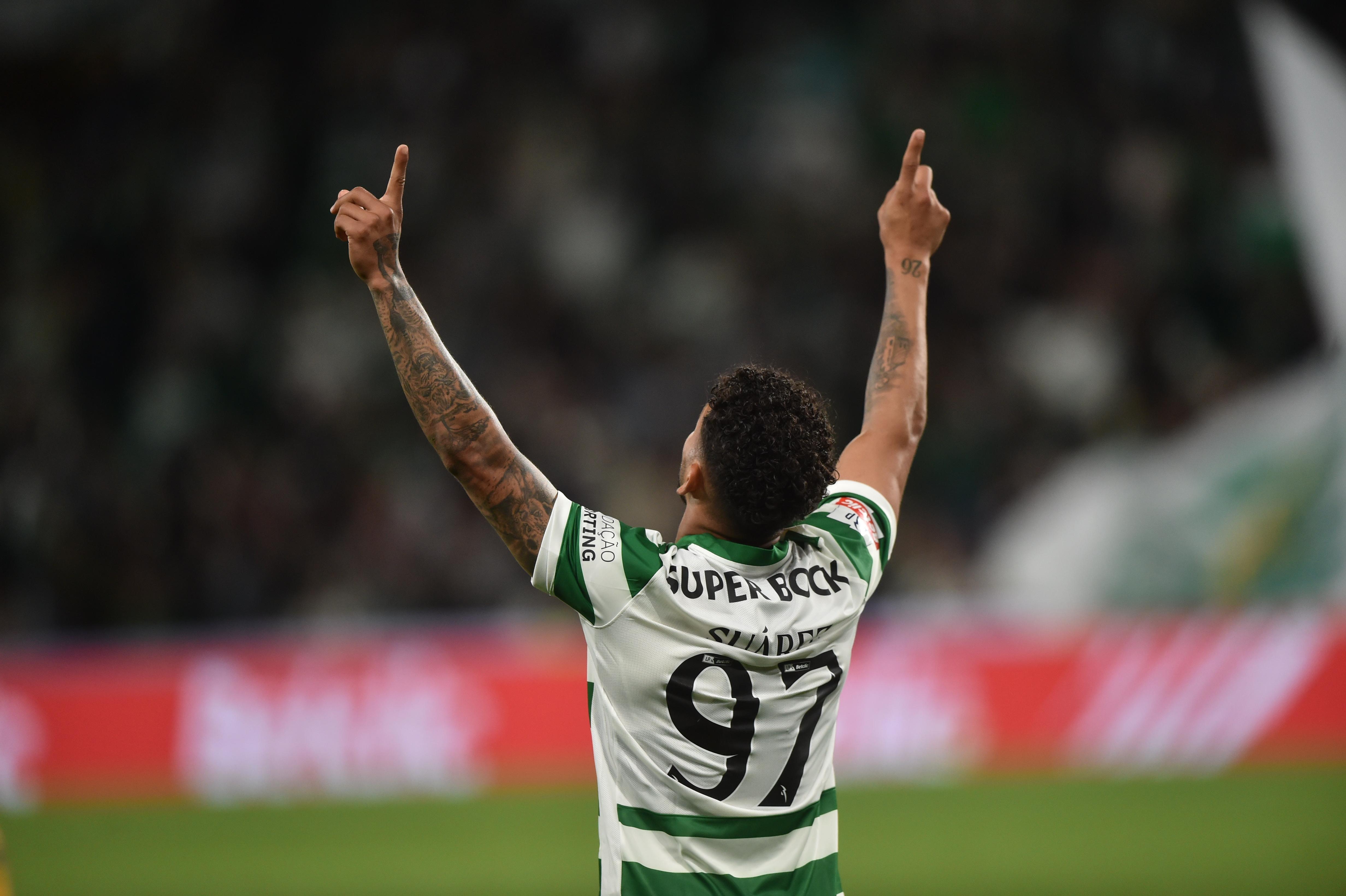 Luis Suárez festeja golo no Sporting-V. Guimarães - Foto: Miguel Nunes