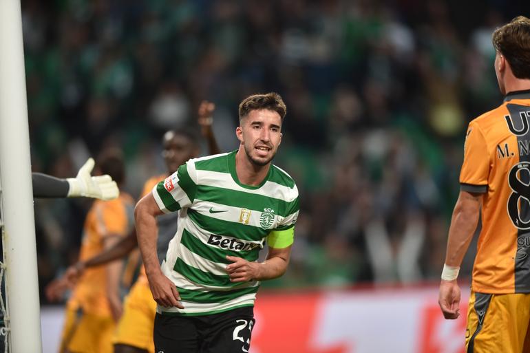 Gonçalo Inácio inaugurou o marcador frente ao V. Guimarães - Foto: Miguel Nunes