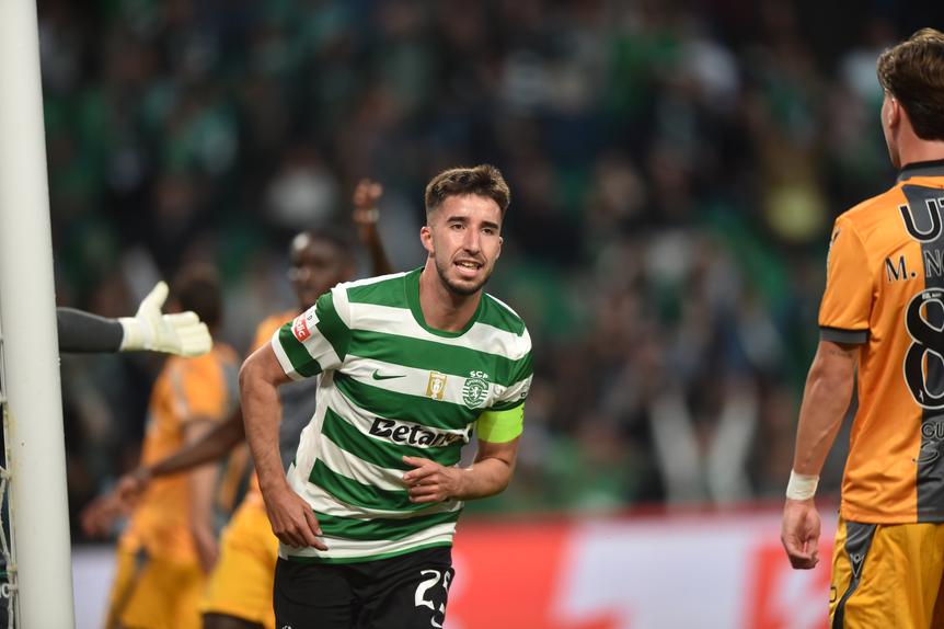 Gonçalo Inácio inaugurou o marcador frente ao V. Guimarães - Foto: Miguel Nunes