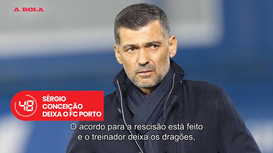 A Bola em 59 segundos: Conceição sai do FC Porto, United de olho em Gonçalo Inácio