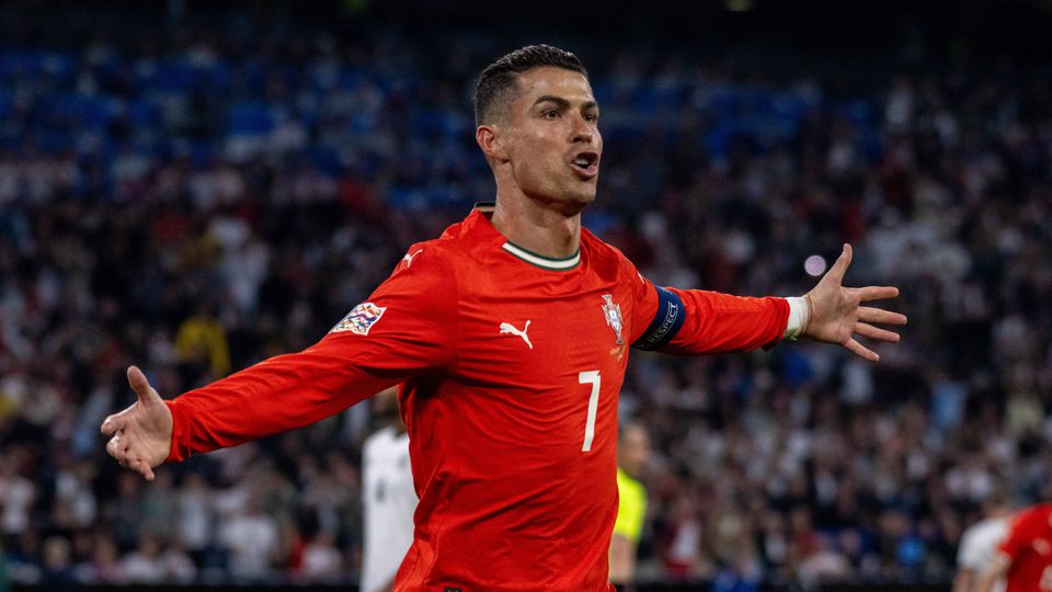 Cristiano Ronaldo festeja na Allianz Arena