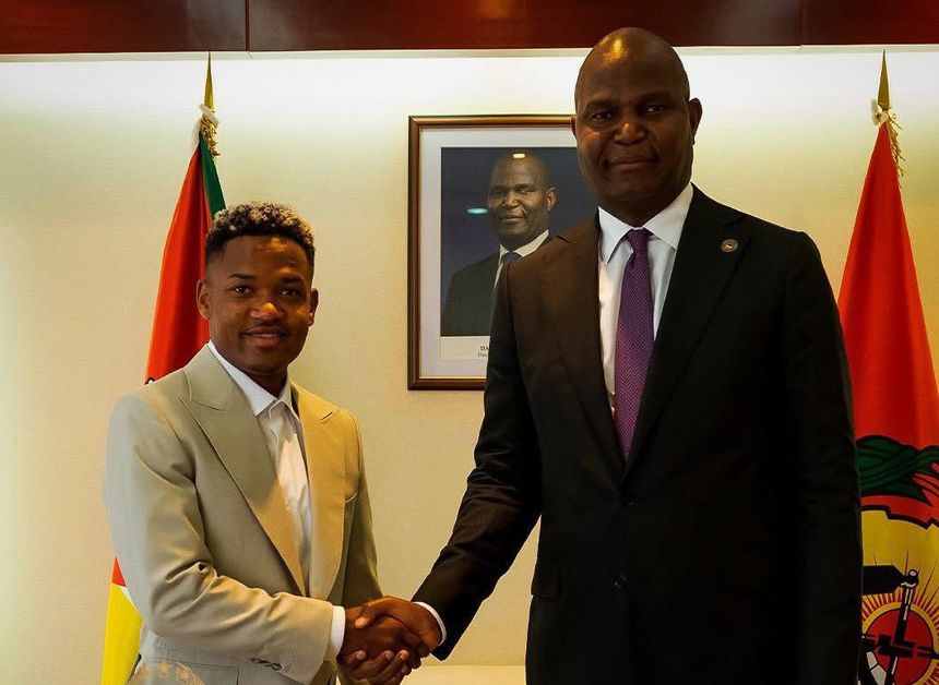 Geny Catamo foi recebido pelo chefe de estado de Moçambique, Daniel Chapo