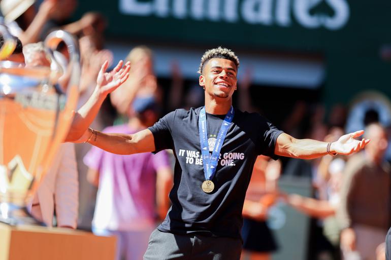 Désiré Doué, do PSG, tem valor de mercado de 120 milhões de euros - Foto: Imago