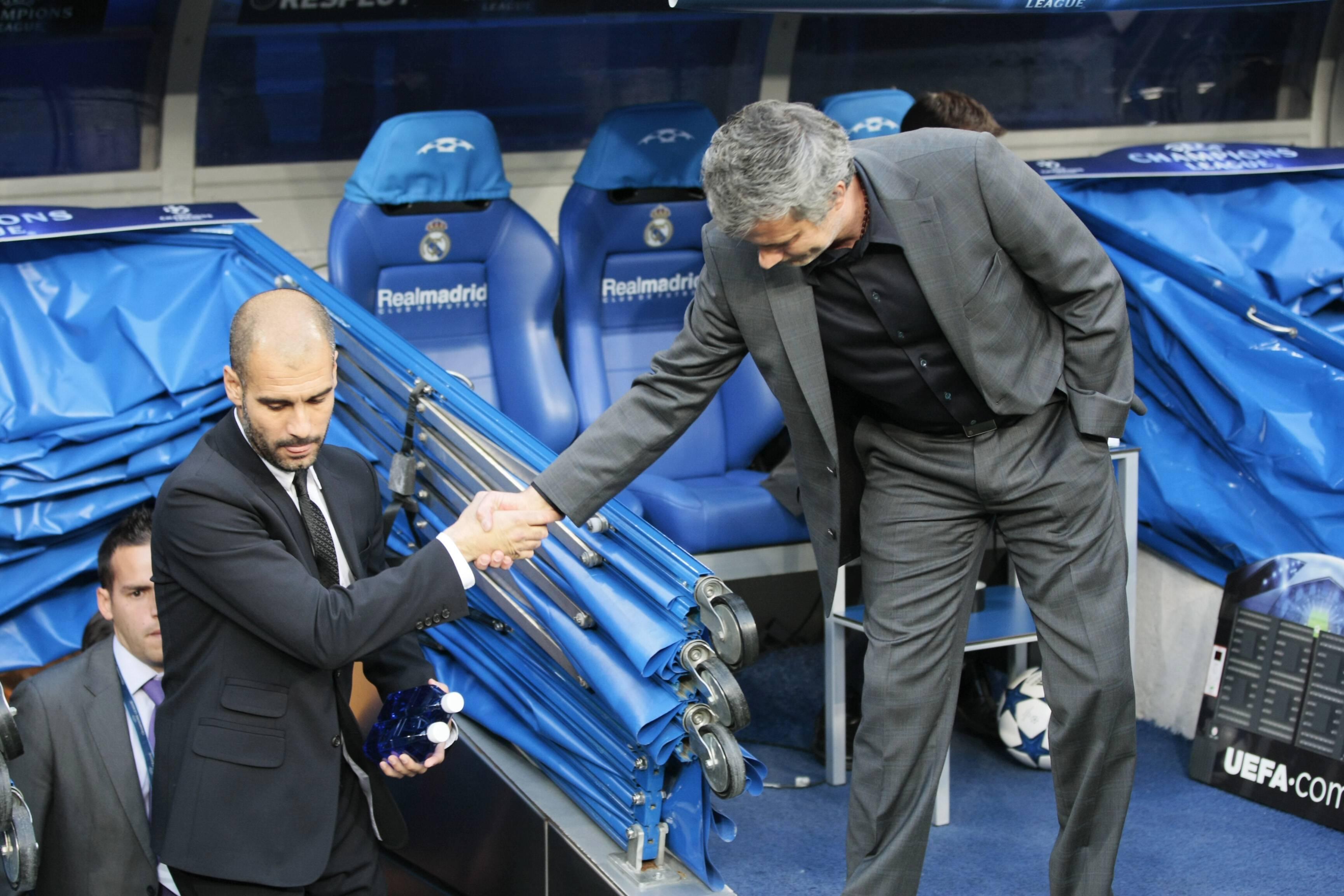 «Guardiola ganhou uma Champions da qual eu teria vergonha», disse Mourinho, que foi sancionado, após ser eliminado nas meias-finais pelo Barcelona - Foto: Imago