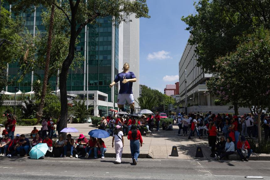 Greve de professores condicionado Cidade do México