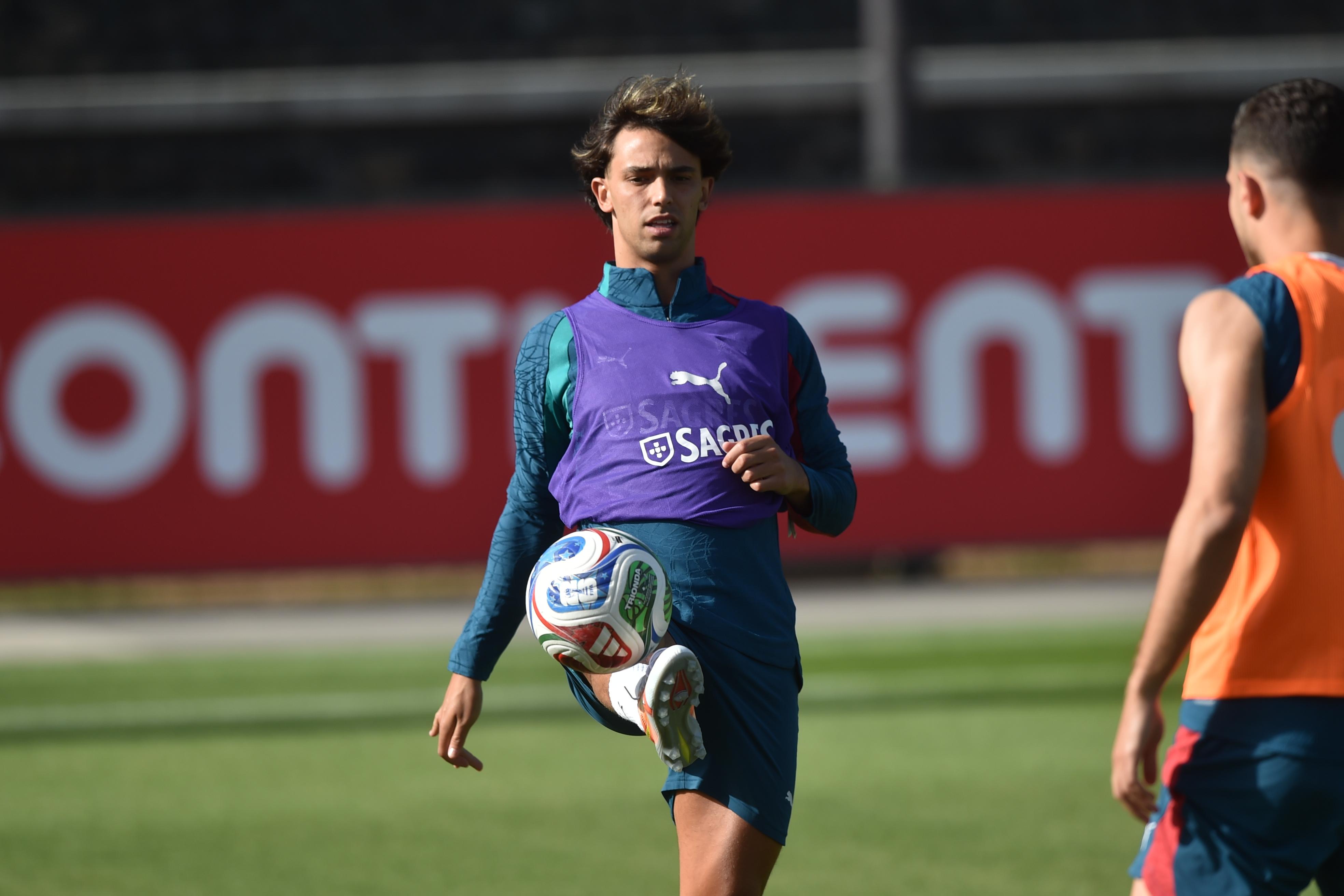 João Félix treinou segunda, terça e quarta-feira, mas não quinta - Foto: Miguel Nunes