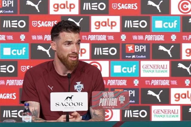 José Sá e o onze titular de Portugal