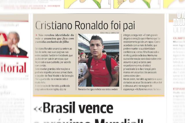 Ricardo Costa, 2010: «Cristiano ter sido pai abafou a eliminação no Mundial 2010»