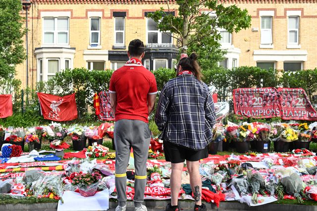 Homenagem a Jota em Anfield