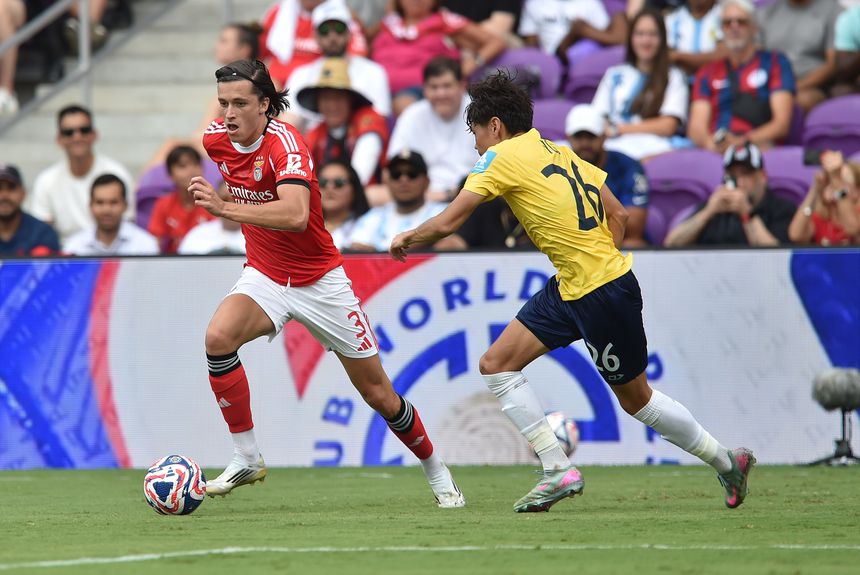 Carreras no jogo do Benfica com o Auckland City no Mundial de Clubes