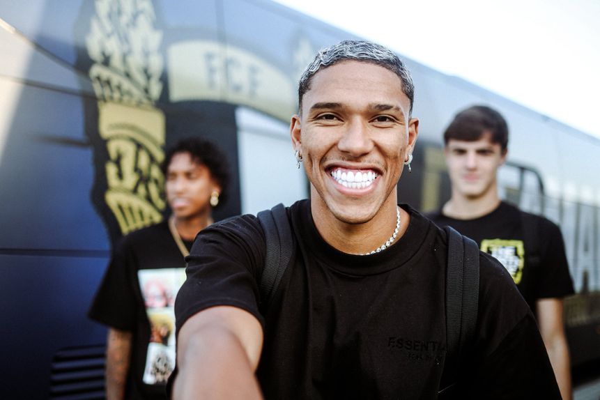 Sorriso foi um dos jogadores que participou no desafio lançado pelo emblema minhoto (Foto: Famalicão)