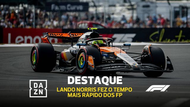 Lando Norris voa em Silverstone