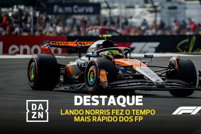 Lando Norris voa em Silverstone
