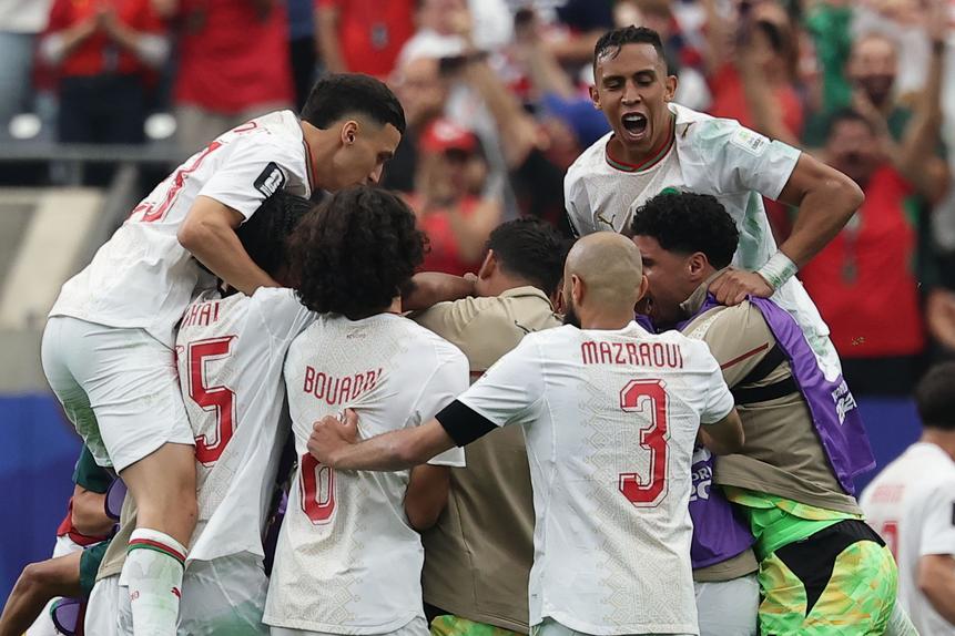 Marrocos venceu o Canadá (Foto: EPA/CHRISTOPHER NEUNDORF)