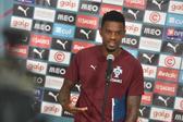 Nélson Semedo na zona mista em Toronto - Foto: Miguel Nunes