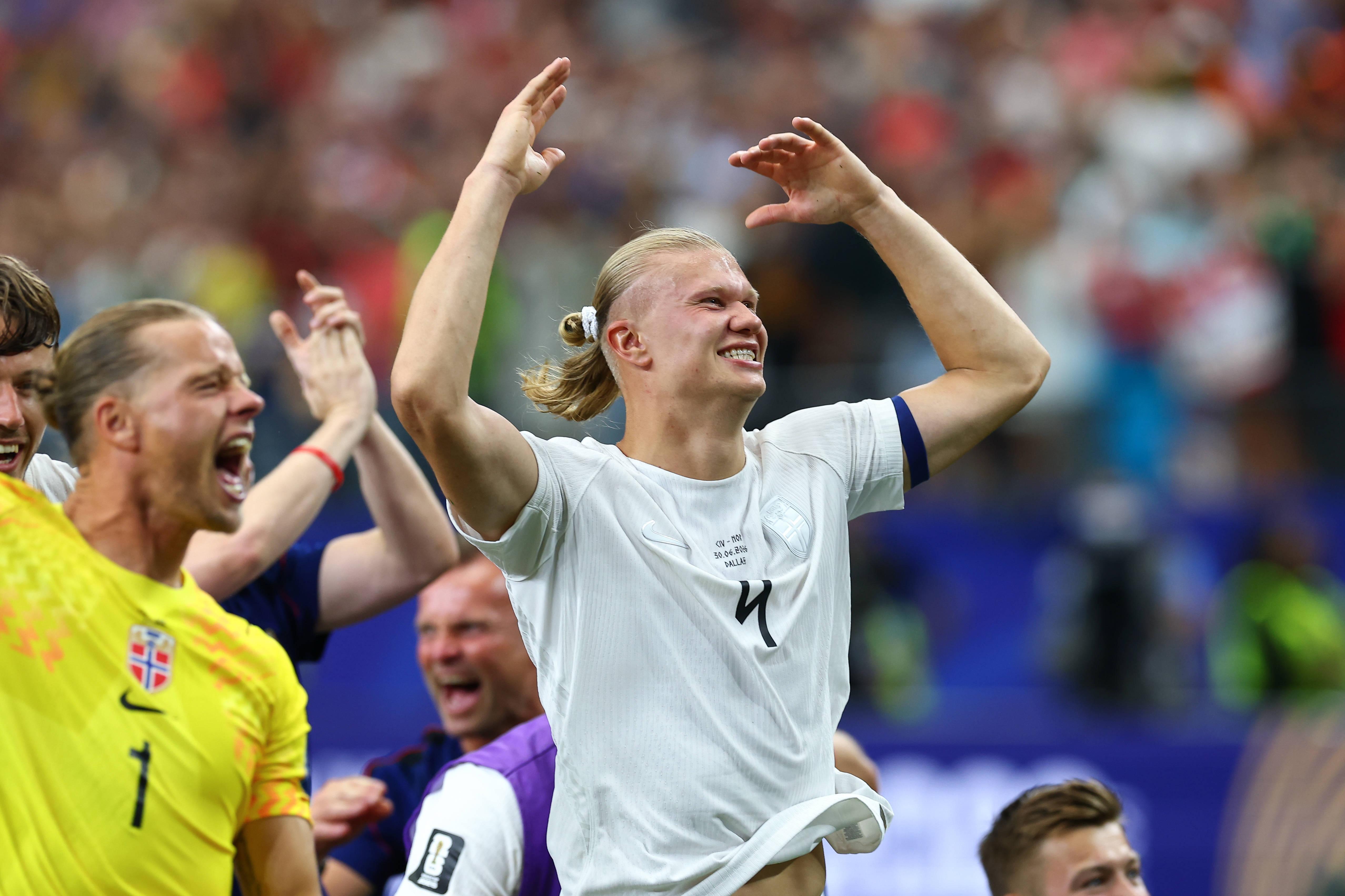 Erling Haaland marcou cinco golos em três jogos pela Noruega no Mundial 2026