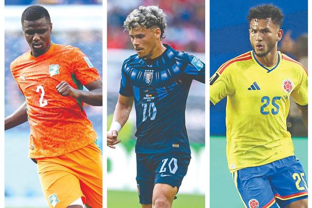 Diomande participou num jogo da Costa do Marfim; Maxi esteve nos 3 golos do Uruguai; Luis Suárez participou em todos os jogos da Colômbia e fez uma assistência - Fotos: IMAGO